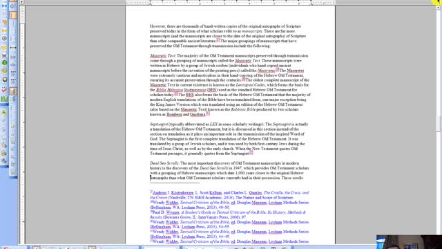 Essential Bible Doctrines (Part 1: Bibliology)