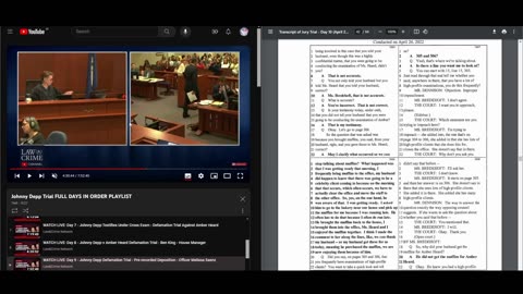 Couples react: Depp vs Heard transcripts of the trial day 9 (part 1)
