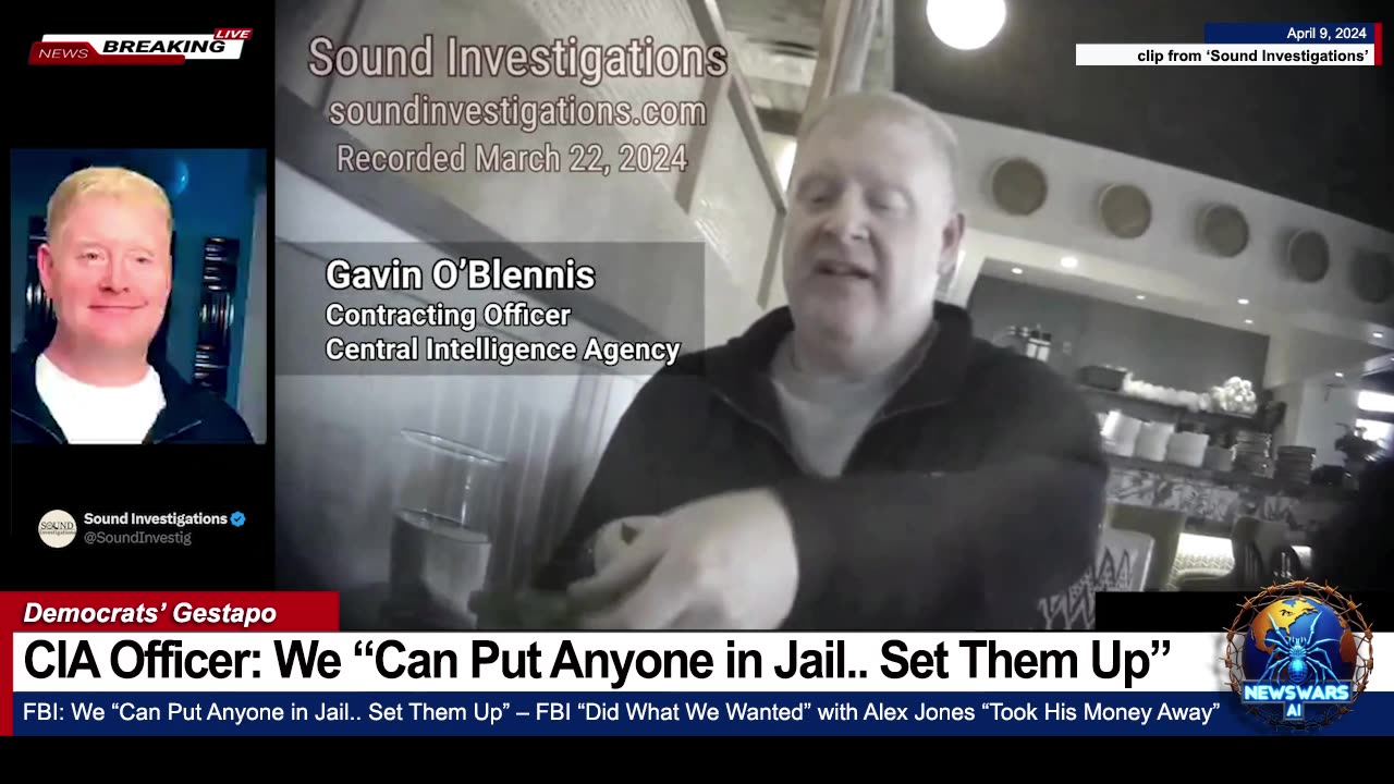 Breaking Undercover Video -- CIA / Former FBI Officer: We “Can Put Anyone in Jail.. Set Them Up”