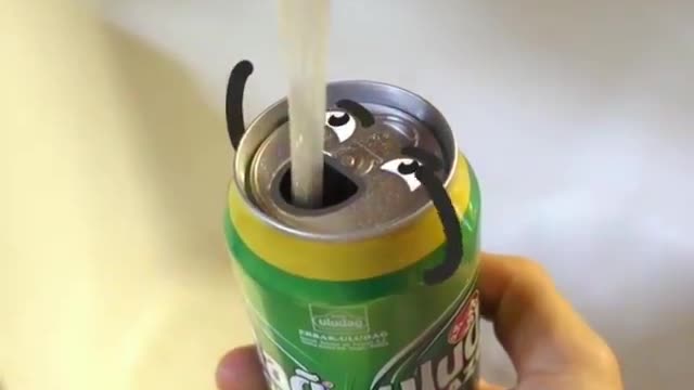 Funny animation with can