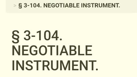 What is a negotiable instrument?