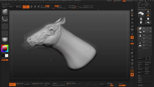 Chapter 9: Modeling a unicorn in ZBrush Unicorn ZbrushSpeedSculpt.