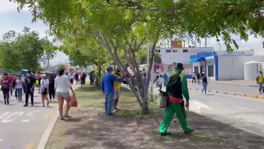 Avance marcha del 5M en Cartagena