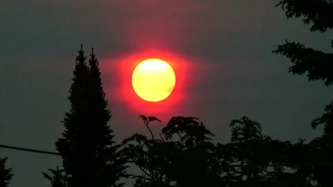 Canadian Wildfire Smokey Sunrise