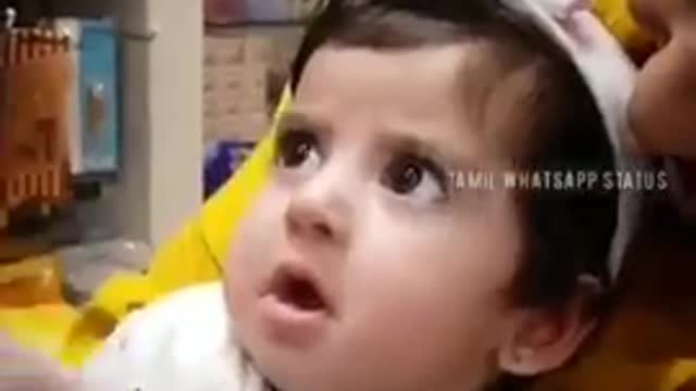 Cute baby crying clips # fun cuteness babies _ funny baby video's. #shorts