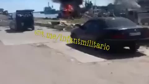 Russian Cruise Missiles Hammers The Port Of Odessa Destroying NATO Supplied Weapons & Munitions