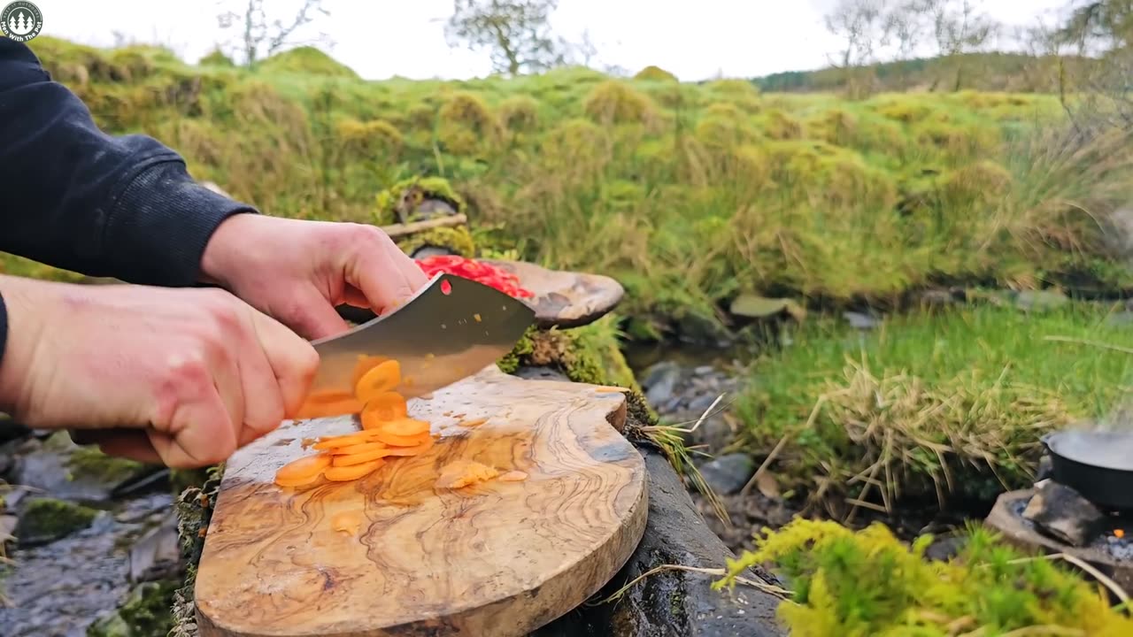 Fish Burger you've never seen before‼️ Cooking in Nature (Relaxing Sounds)