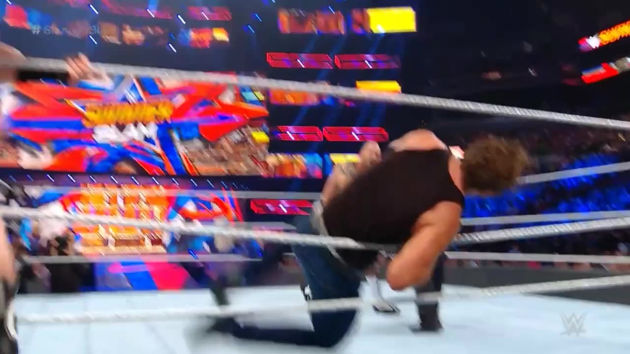 Seth Rollins Dean Ambrose vs Cesaro Shemus