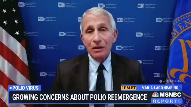 Must Watch: Dr. Fauci says vaccine induced polio on the rise.