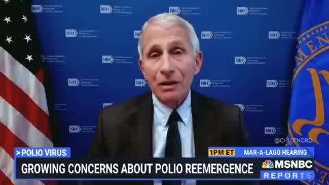 Must Watch: Dr. Fauci says vaccine induced polio on the rise.