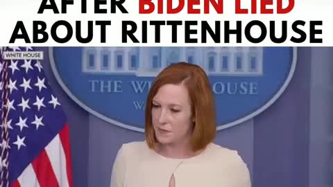 White House blames Trump on Biden's Rittenhouse Lies