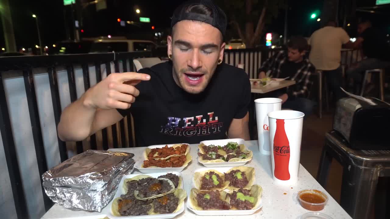 MASSIVE MEXICAN STREET TACO CHALLENGE (50+ Tacos) | Carne Asada, Al Pastor