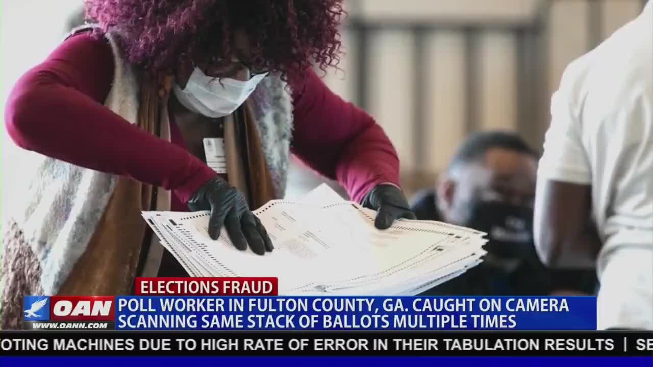 Corrupt GA Election Workers Feeding SAME BALLOTS Through Machines Numerous Times!