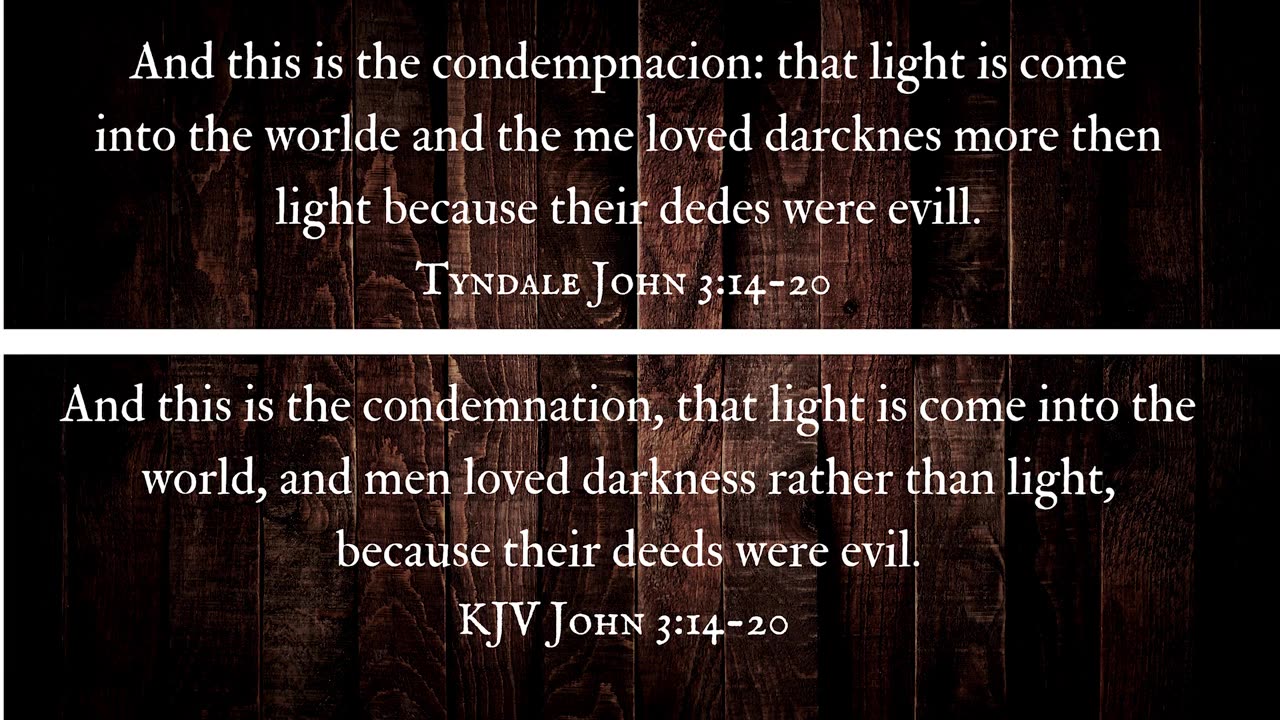 Comparing the Bishops, Tyndale and King James Bibles to the ESV