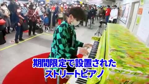 Demon slayer medley - piano in akihabara