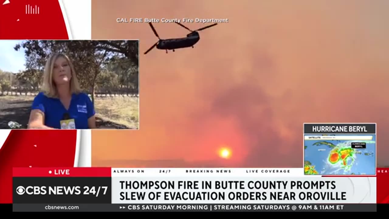 California's Thompson Fire forces evacuations, destroys homes CBS New