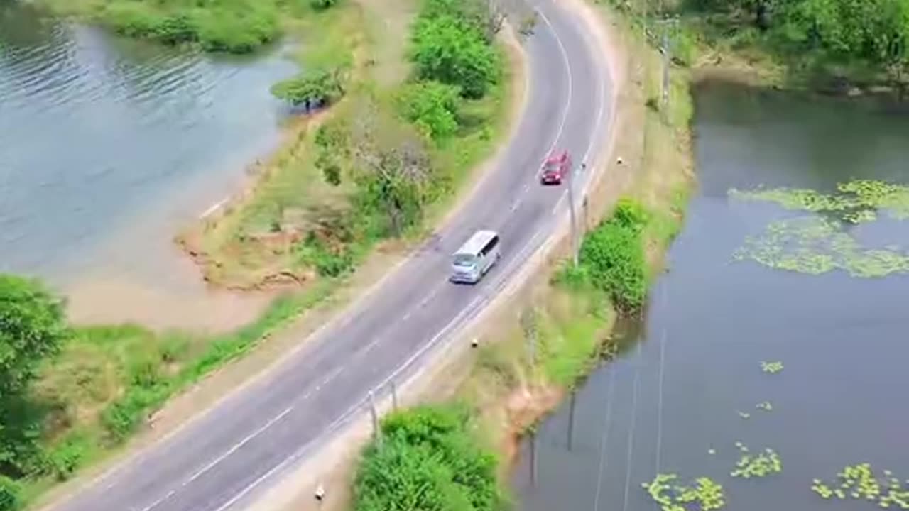 "Sri Lanka's Deepest Reservoir – Discovering Girithale☘️ | #DroneExploration #NatureBeauty"