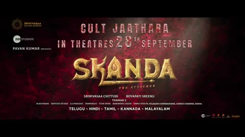 Skanda release trailer (hindi) (english ) full enjoy 🥵🥵 full movie in