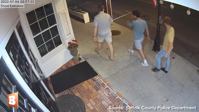 Young Men Chuckle as They Rip Out Plants, Knock Over Planter Box