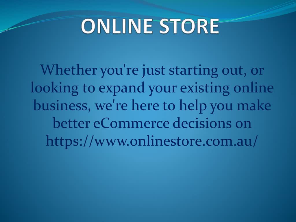 The best platform for online store
