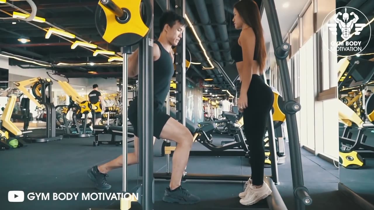 Couple's Amazing Motivation WorkOut At Gym - Watch Till End . GYM BODY MOTIVATION