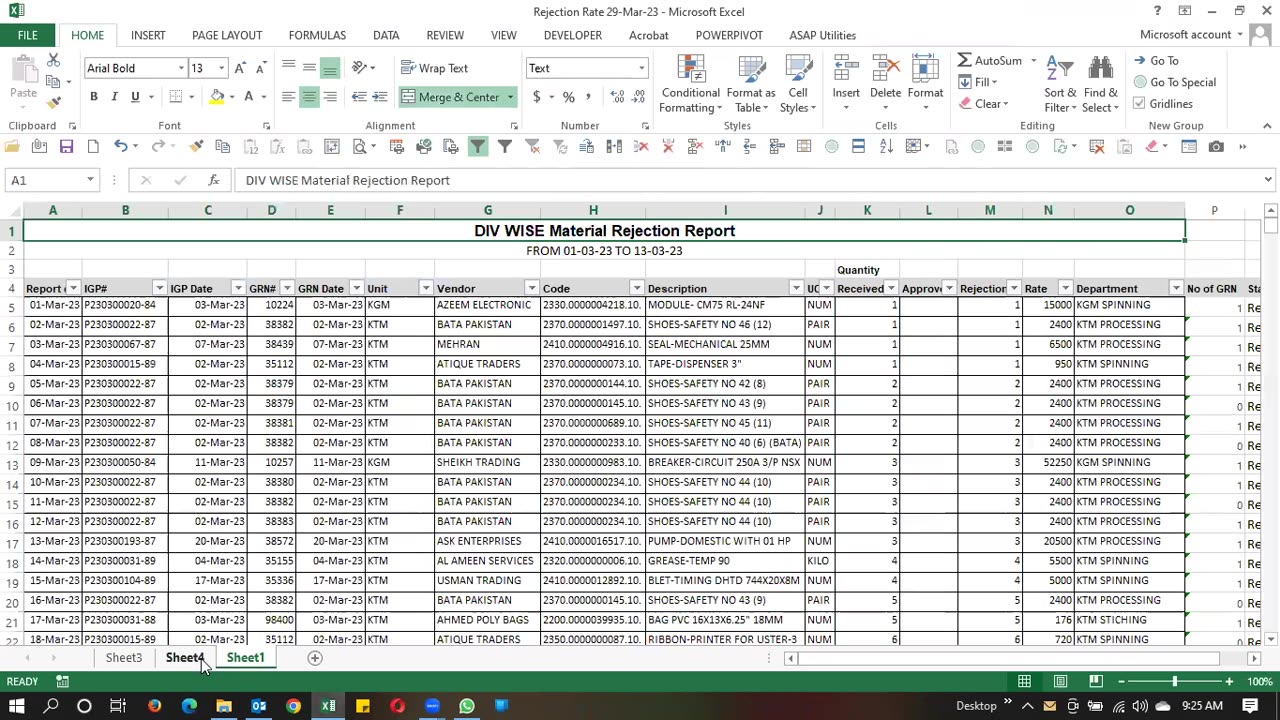 Excel Training
