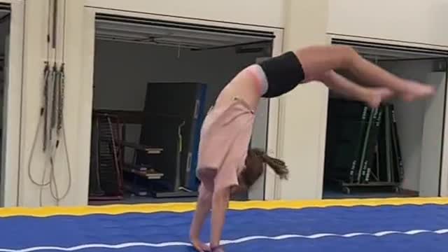 A quick back flip