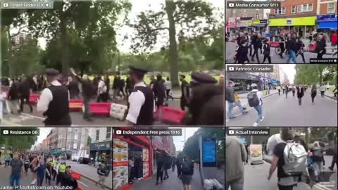 British Citizens March Against Vaccine Passports