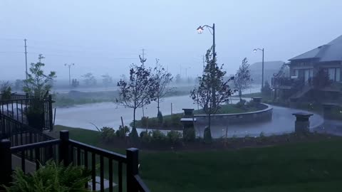 Lightning Strikes Transformer in Ontario