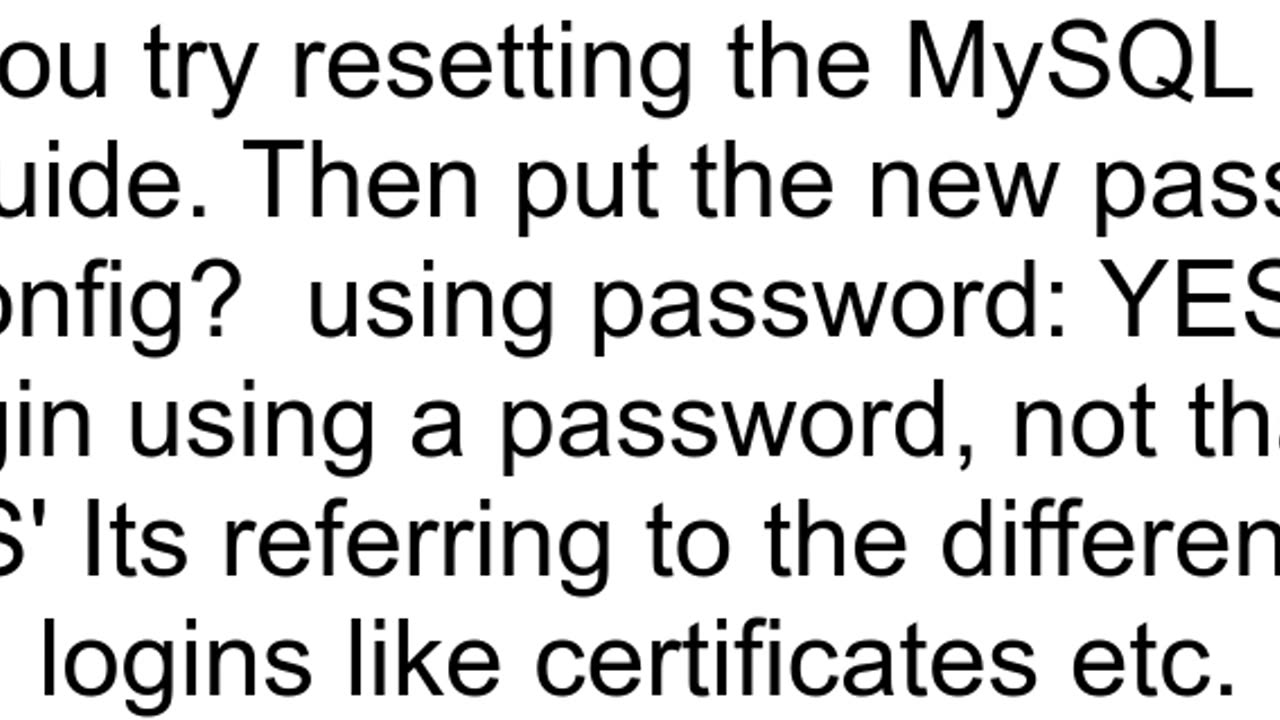 Access Denied for user root