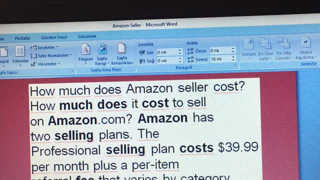 How much does Amazon seller cost?