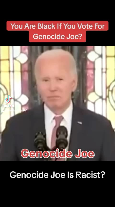 Don't Invite Genocide Joe To Your Cookout.