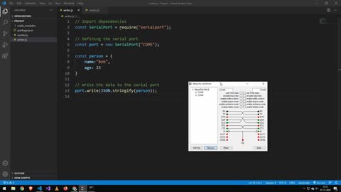 How to Communicate with a Virtual Serial Port in Node.js