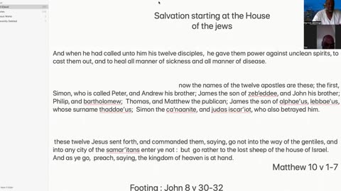 Christ the head : salvation starting at the house of the Jews. Part 1