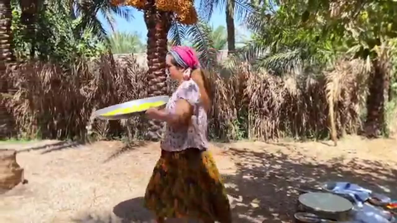 Cooking Delicious Stuffed Bread & local dish in a Clay Oven