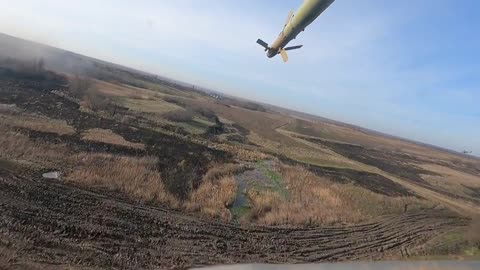 Mi-24 Fires Unguided Rockets