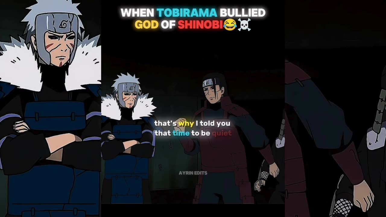 Tobirama Insulted Hashirama 😂☠️ #naruto #madara #tobiramasenju