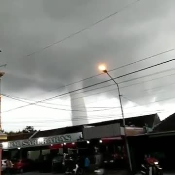 Amazing Storm in Wonogiri Indonesia