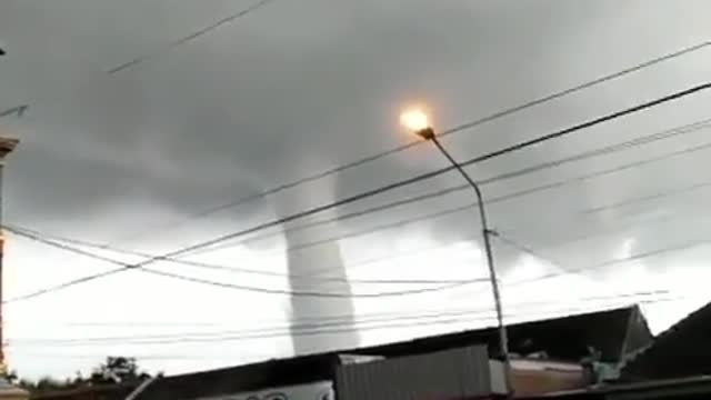 Amazing Storm in Wonogiri Indonesia