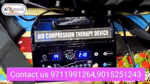 Sequential Compression Therapy Device 8 Chamber Digital Touch Panel Based Remote Controlled