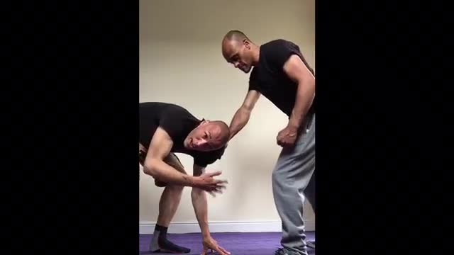 Hair pulling and grab defence