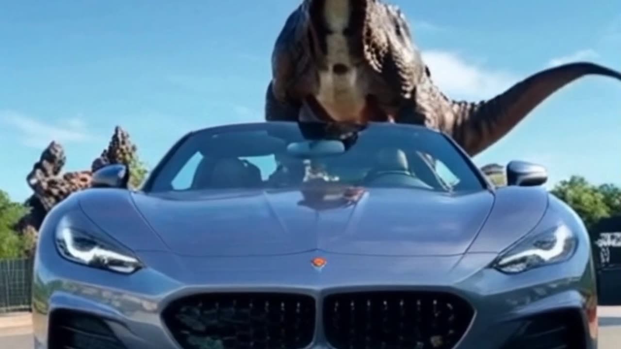 Dinosaur vs ferrari