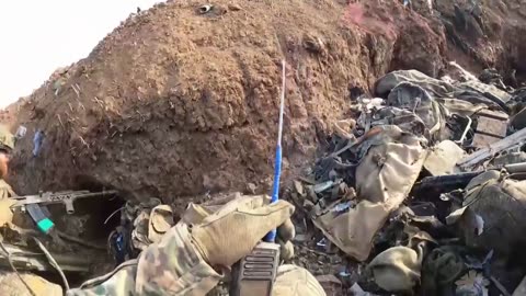 AZOV Wolfspack storming enemy dugouts on the southwestern outskirts of Bakhmut