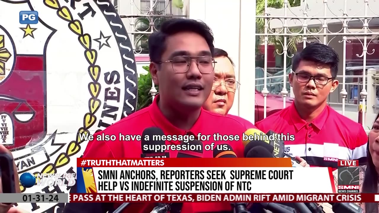 SMNI anchors, reporters seek Supreme Court help vs indefinite suspension of NTC