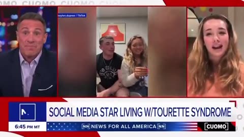 Influencer with Tourette's curses out Chris Cuomo on his own show – LOL!,,,