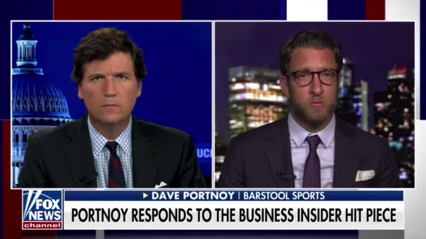 Tucker Hosts Dave Portnoy To Talk About LIBELOUS Business Insider Story