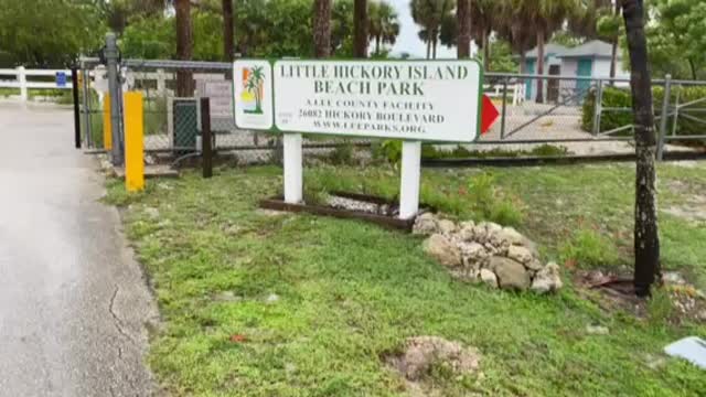 Tropical storm Elsa strengthening along the Southwest Florida coastline