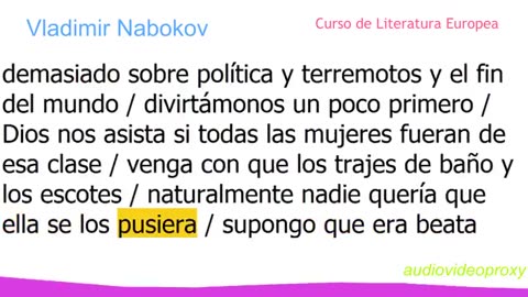 Vladimir Nabokov - Curso de Literatura Europea 4/5