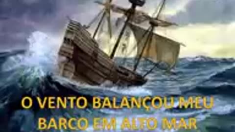 O vento balançou e Jesus o acalmou.