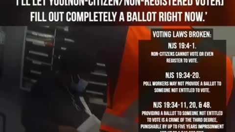 NJ Poll Workers Caught Letting Non-Citizen, Unregistered Voter Fill out Ballot